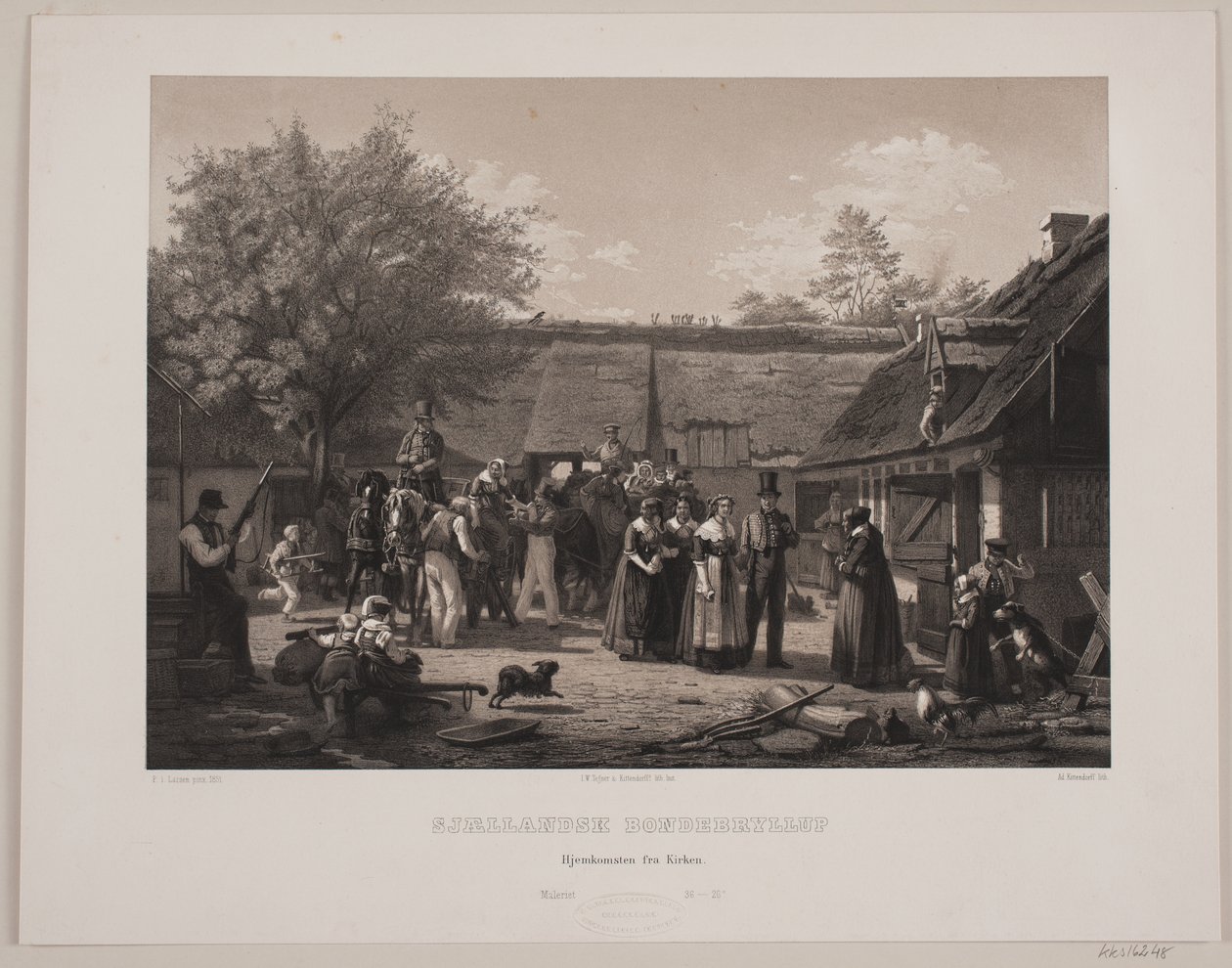 Mariage paysan du Sjælland - Johan Adolph Kittendorff