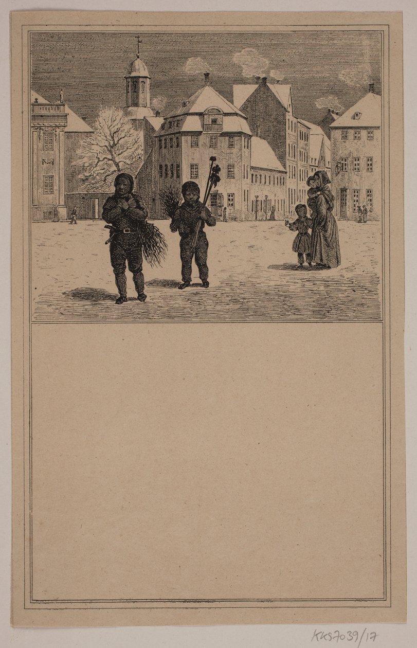 Ramoneurs. N° 16 dans Chr. Winther et M. Rørbye, "25 Images pour petits enfants" - Johan Adolph Kittendorff