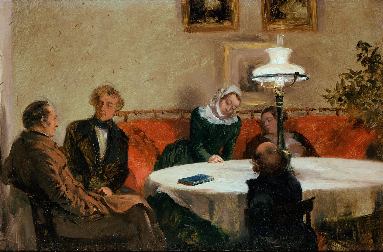 Réunion du soir - Adolph Menzel