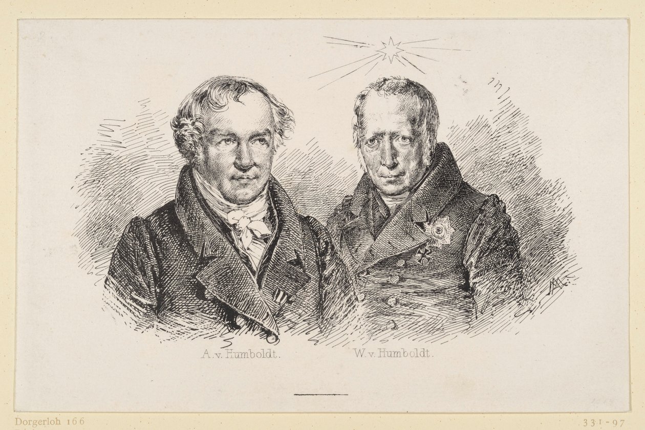 Alexander et Wilhelm von Humboldt - Adolph Menzel