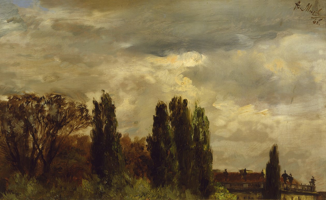 Vue du parc du prince Albert - Adolph Menzel
