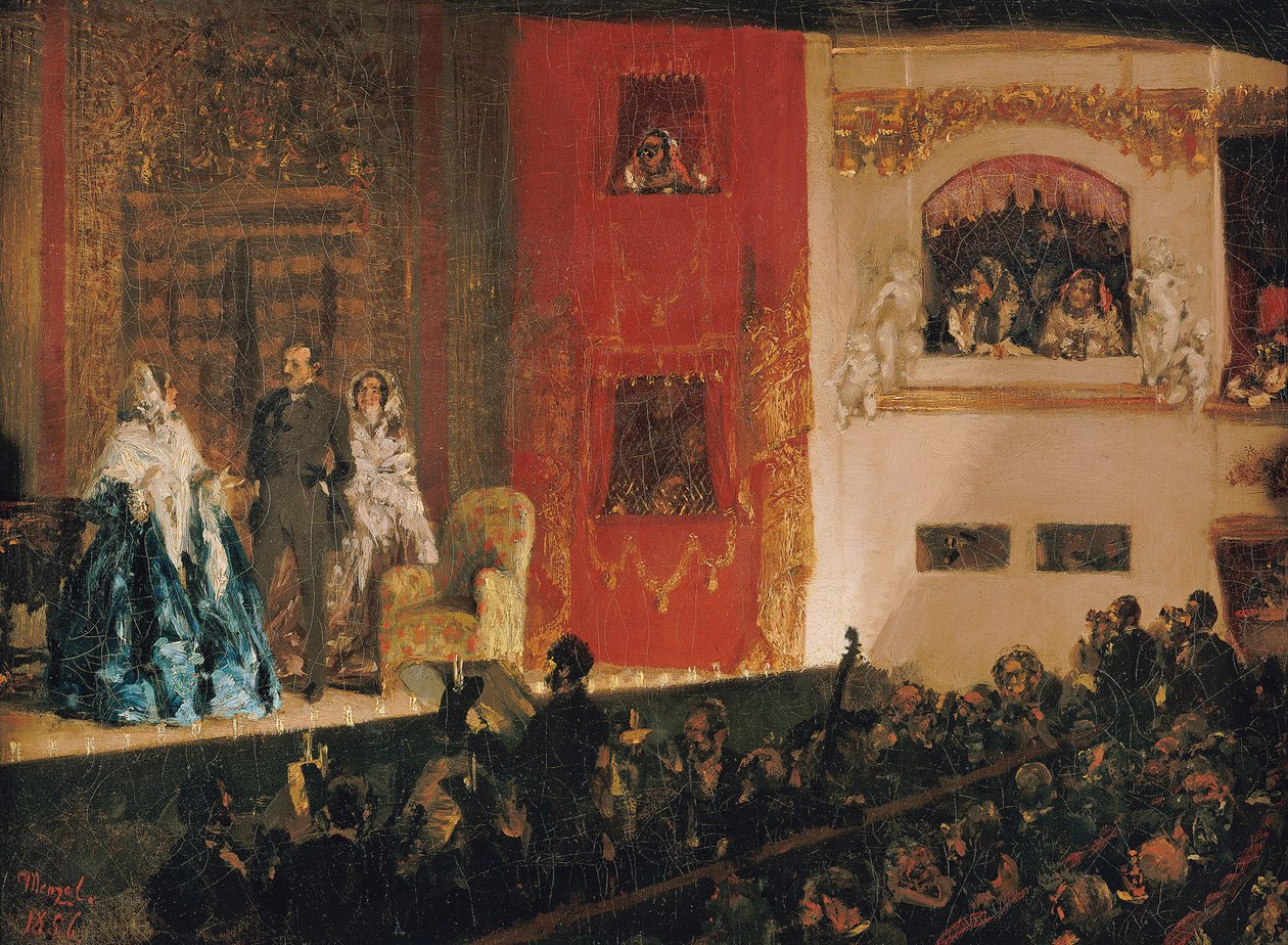 Le Théâtre du Gymnase - Adolph Menzel