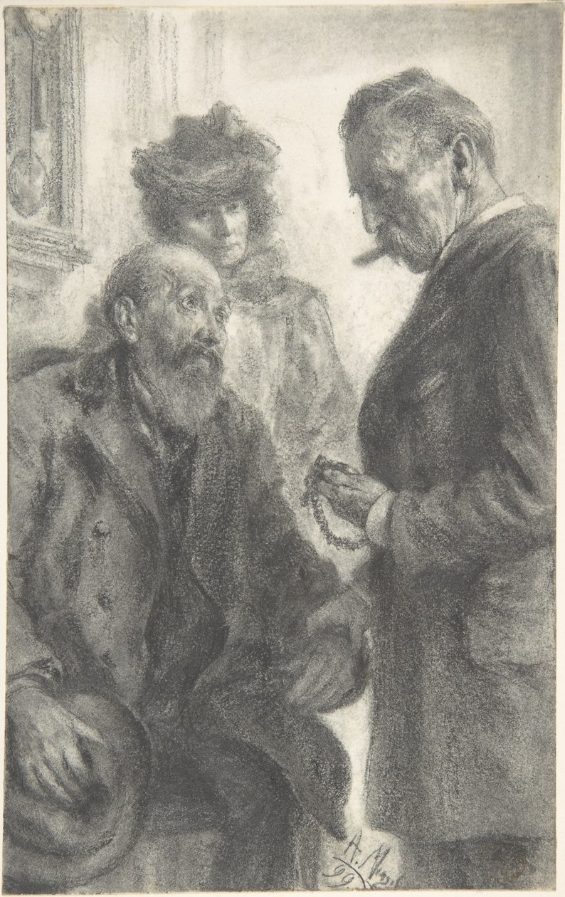 Le médecin et le patient - Adolph Menzel