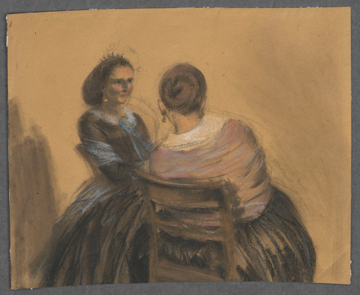 Deux femmes - Adolph Menzel