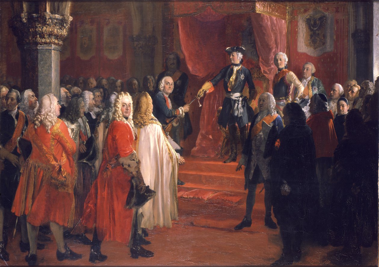 Hommage des États de Silésie - Adolph Menzel