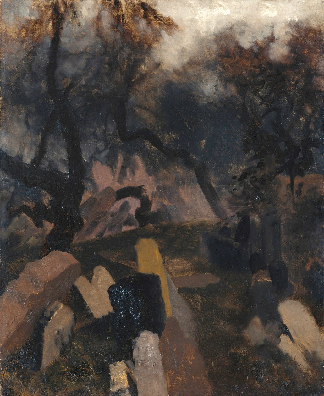 Cimetière juif à Prague - Adolph Menzel