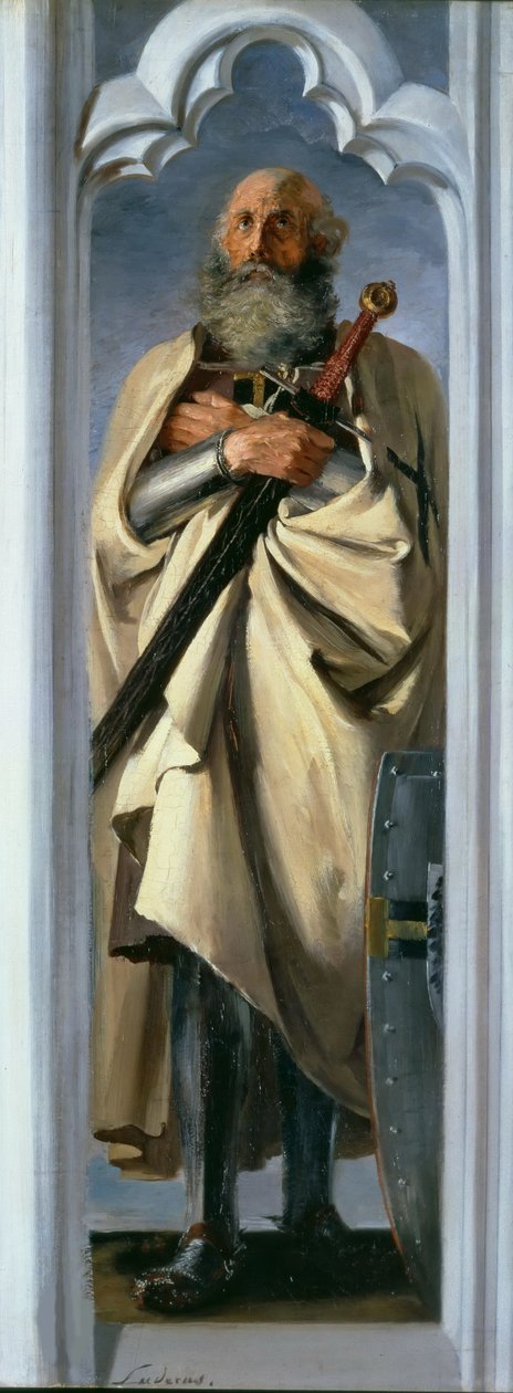 Luther Luder von Braunschweig, Grand Maître des Chevaliers Teutoniques, 1846 - Adolph Menzel