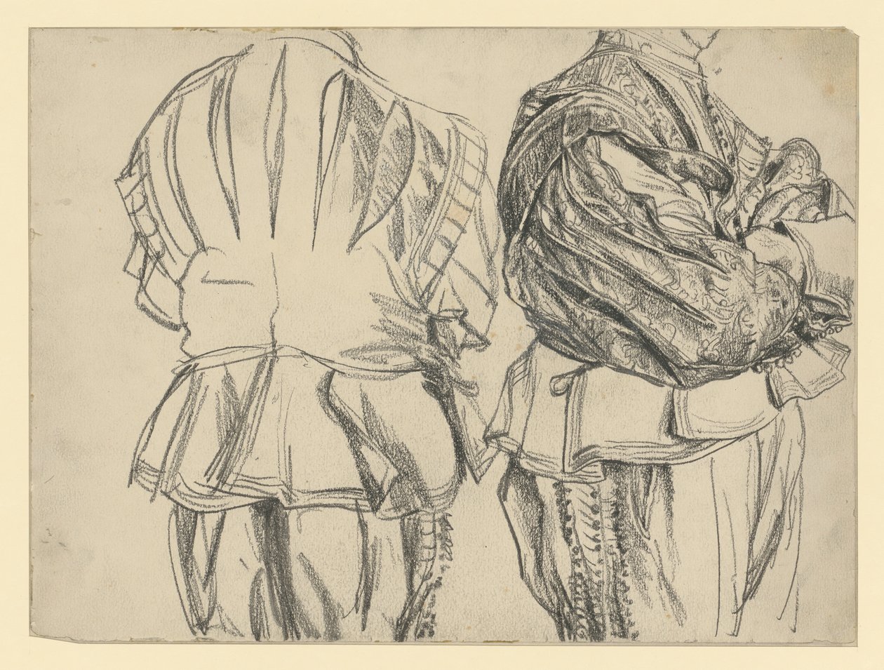 Modèle en costume d