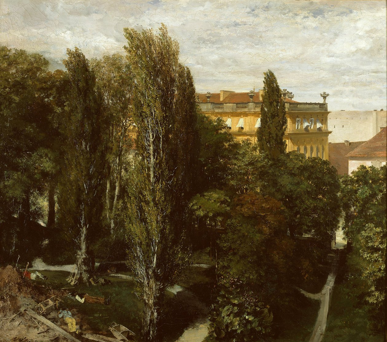 Jardin du palais du prince Albert - Adolph Menzel