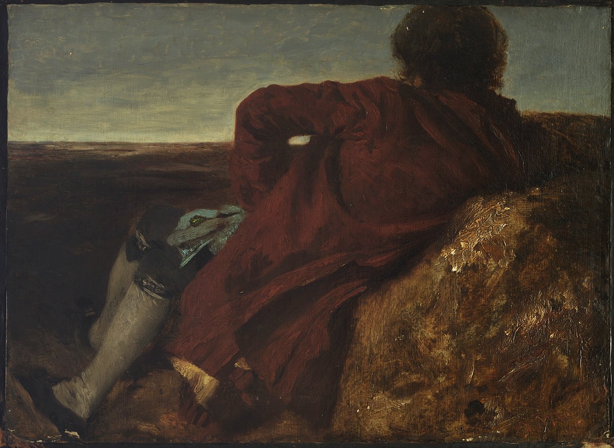 Un homme au repos - Adolph Menzel