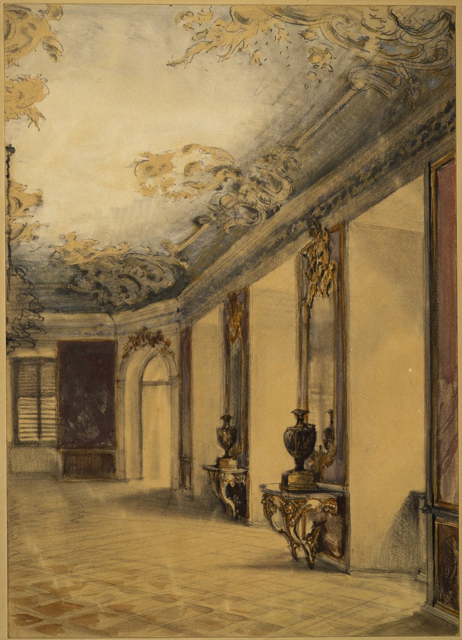 Salle du château de Lissa - Adolph Menzel