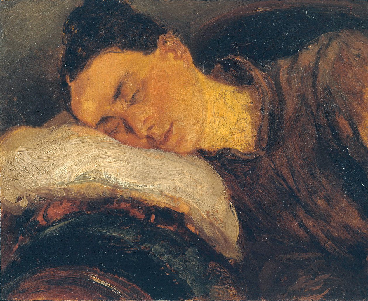 Femme endormie - Adolph Menzel