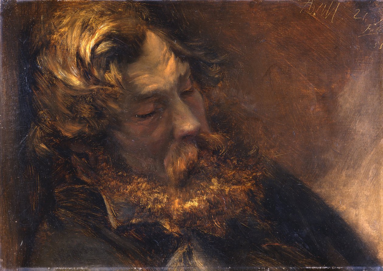 Homme endormi - Adolph Menzel