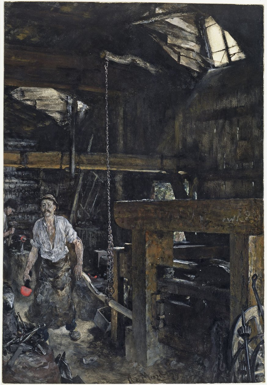 Forge à Gastein - Adolph Menzel