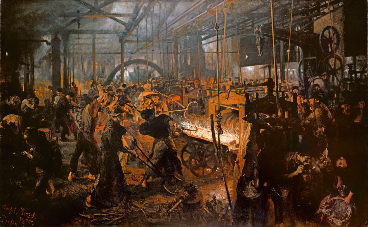 La Fabrique de fer - Adolph Menzel