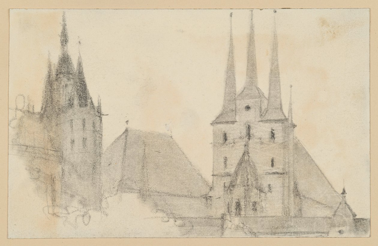 Les clochers et les toits de la cathédrale et de l