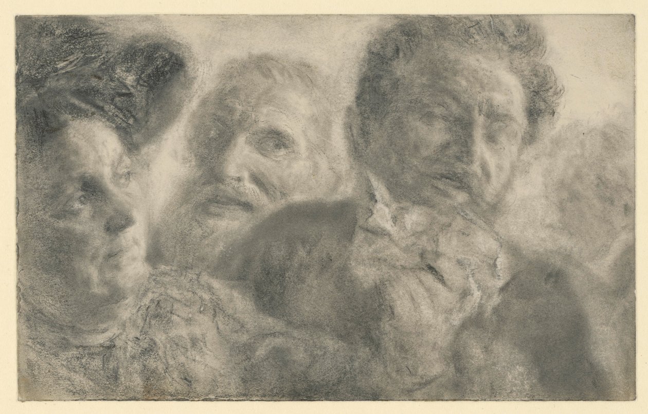 Quatre têtes - Adolph Menzel