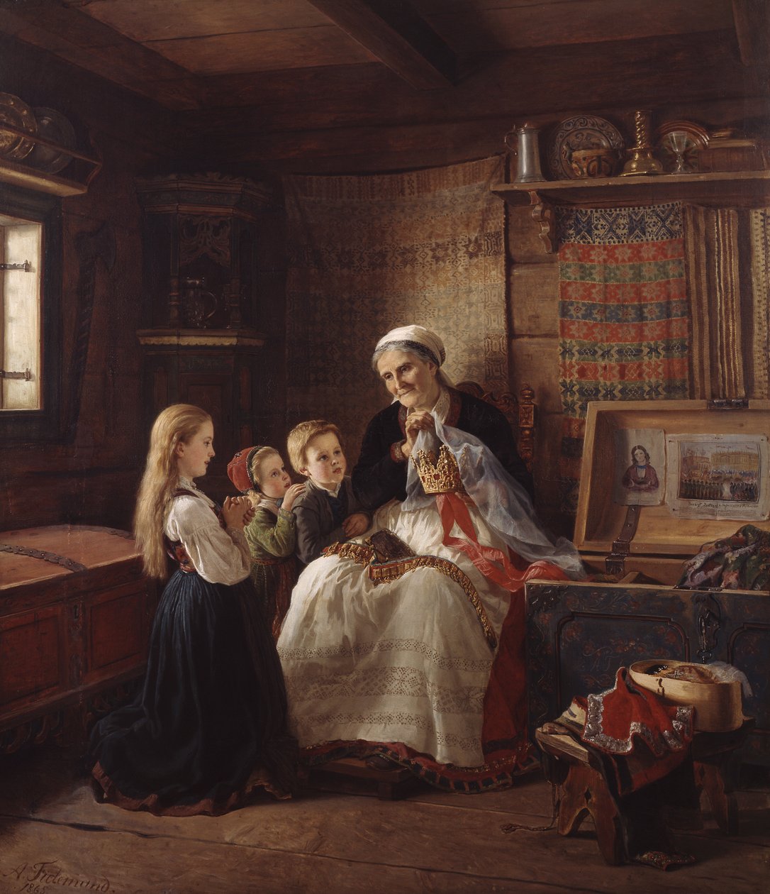 Couronne de mariage de grand-mère - Adolph Tidemand