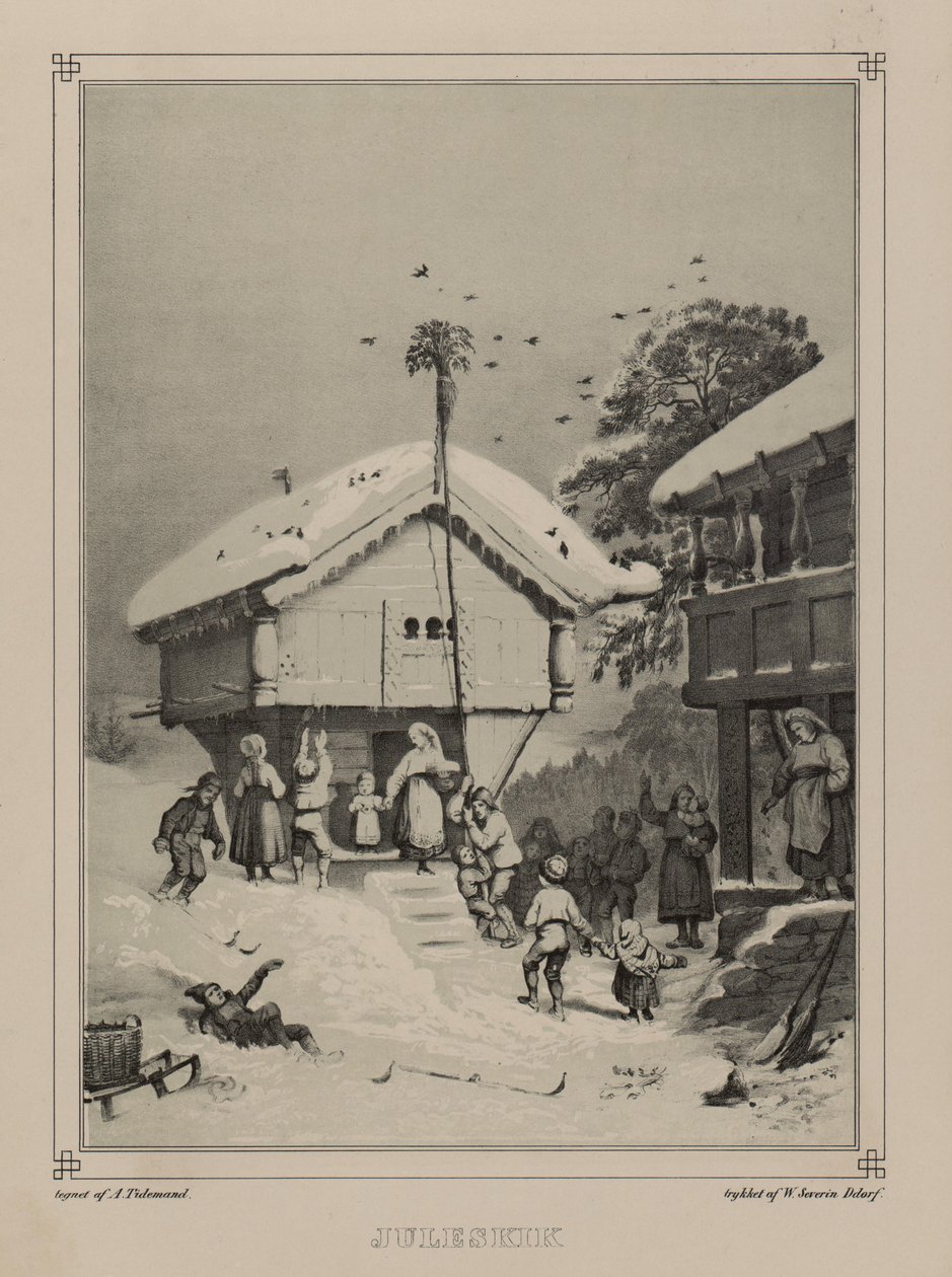 Illustration du livre Norge fremstillet i Tegninger par Asbjørnsen, P.Chr. et publié par Chr. Tønsberg (no, 1848) - Adolph Tidemand