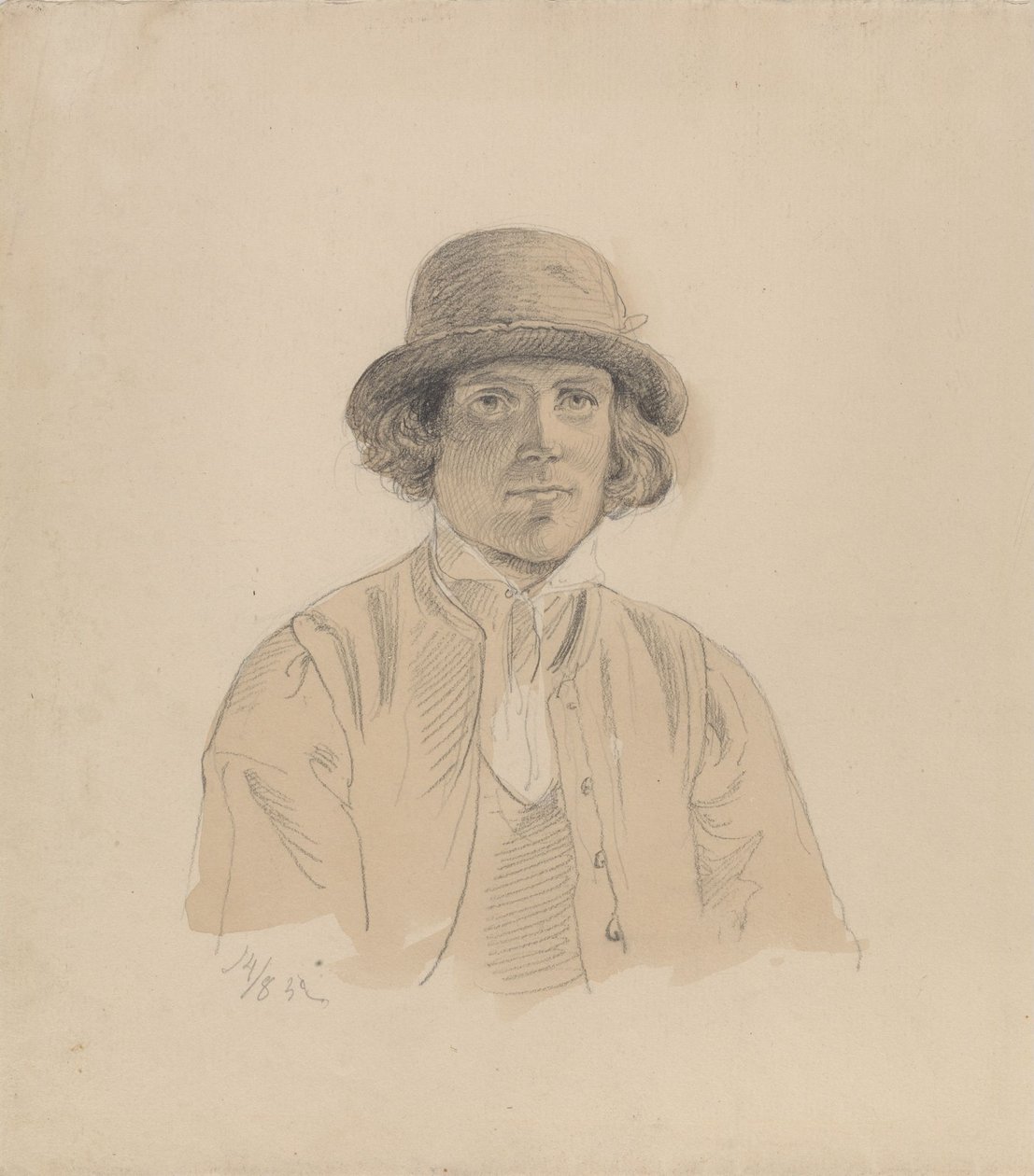 Homme au chapeau - Adolph Tidemand