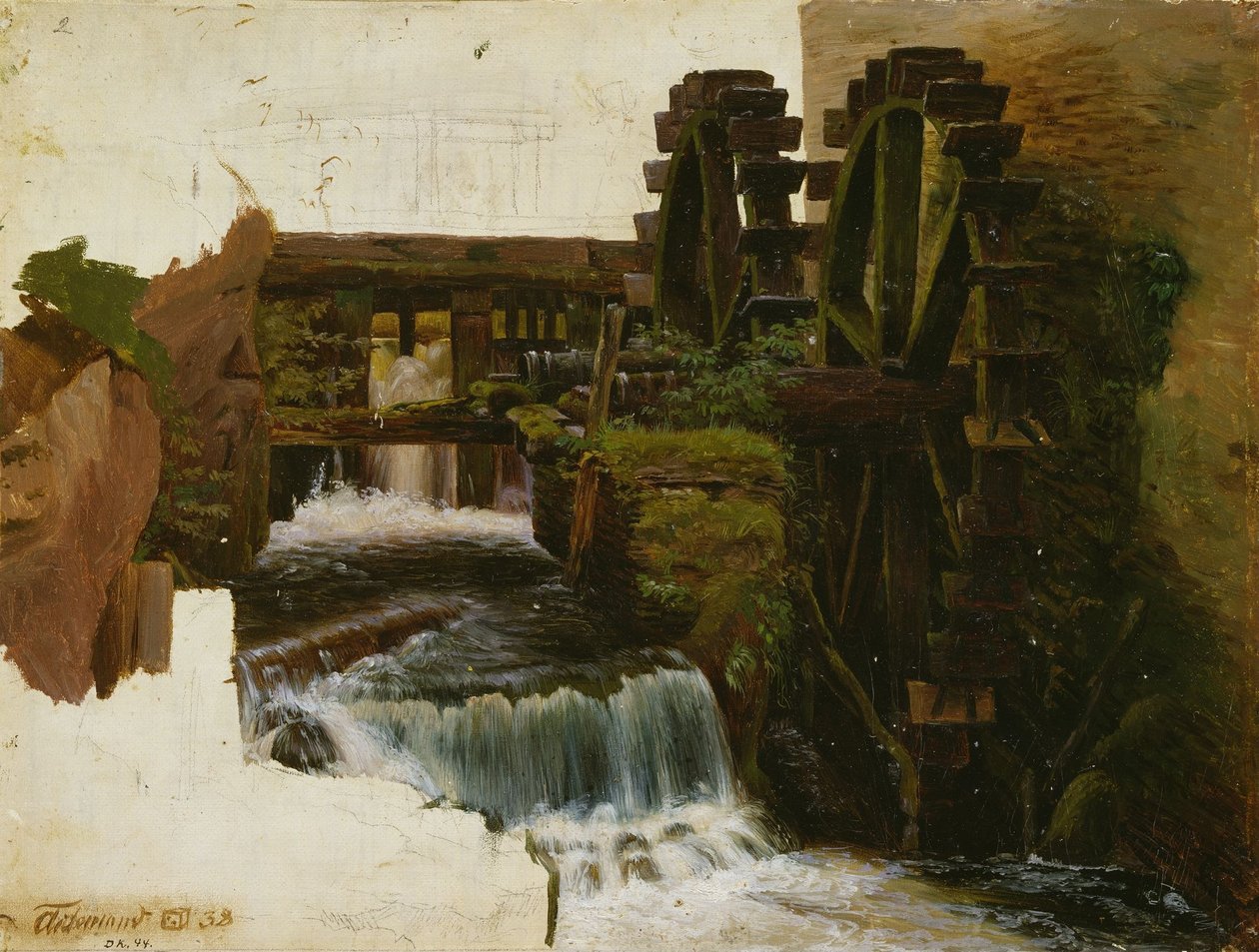 Ruisseau du moulin - Adolph Tidemand