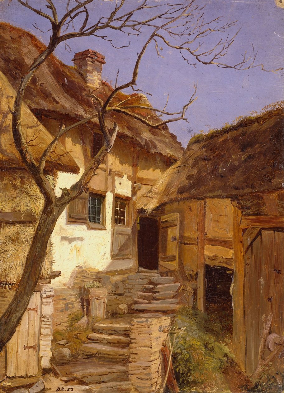 Ancienne ferme allemande - Adolph Tidemand