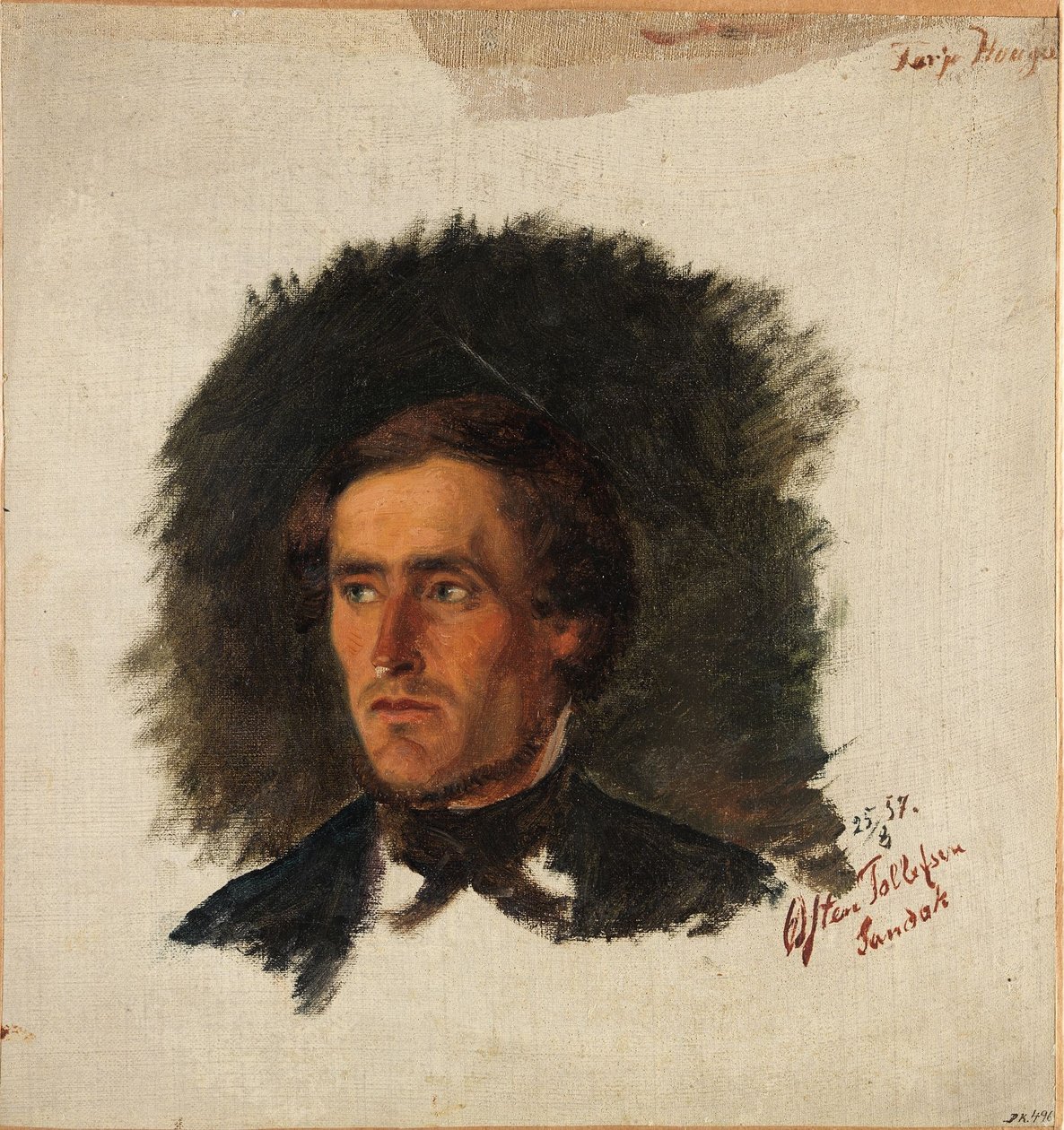 Portrait du fermier Østen Tollefsen de Sandaak - Adolph Tidemand