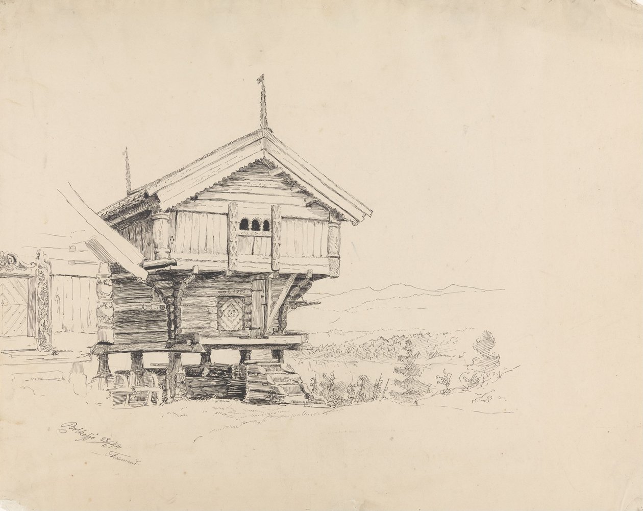 Stabbur, Bolkesjø - Adolph Tidemand