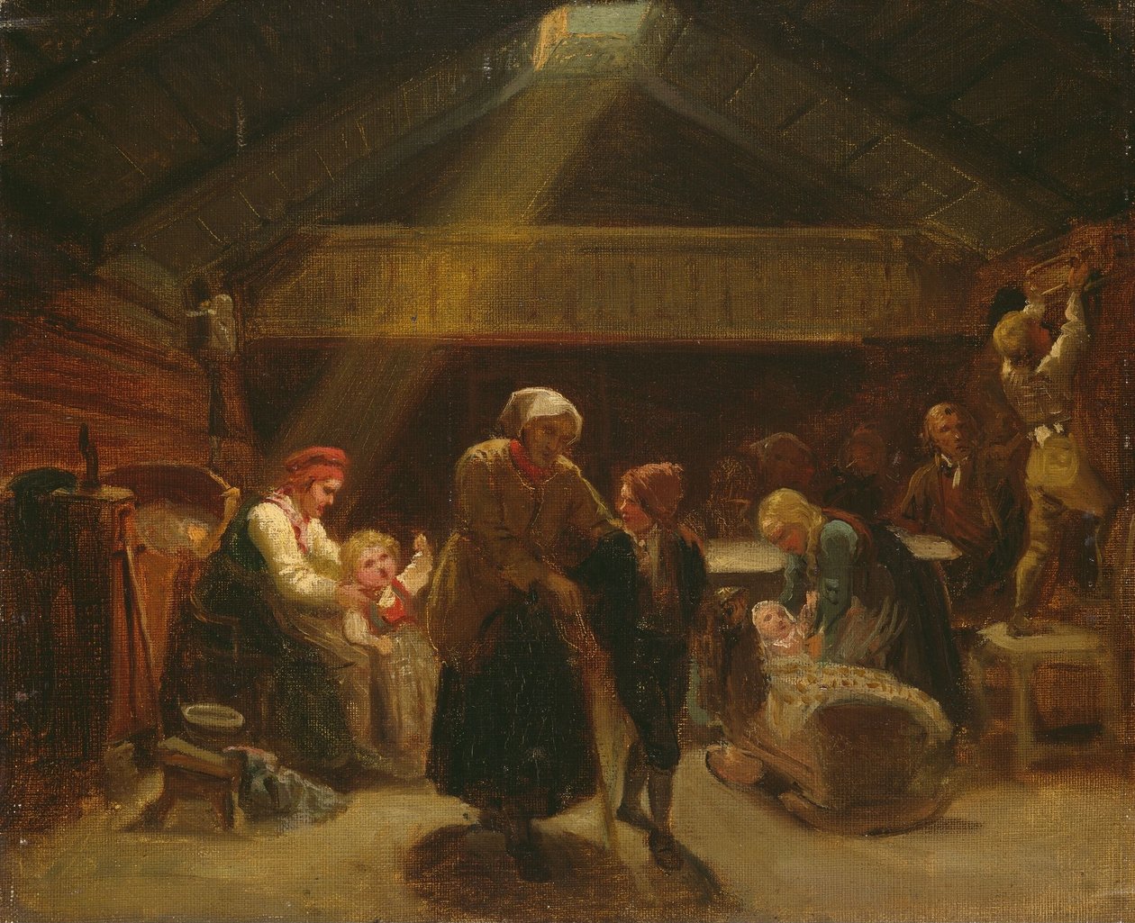 Un dimanche matin chez un paysan - Adolph Tidemand