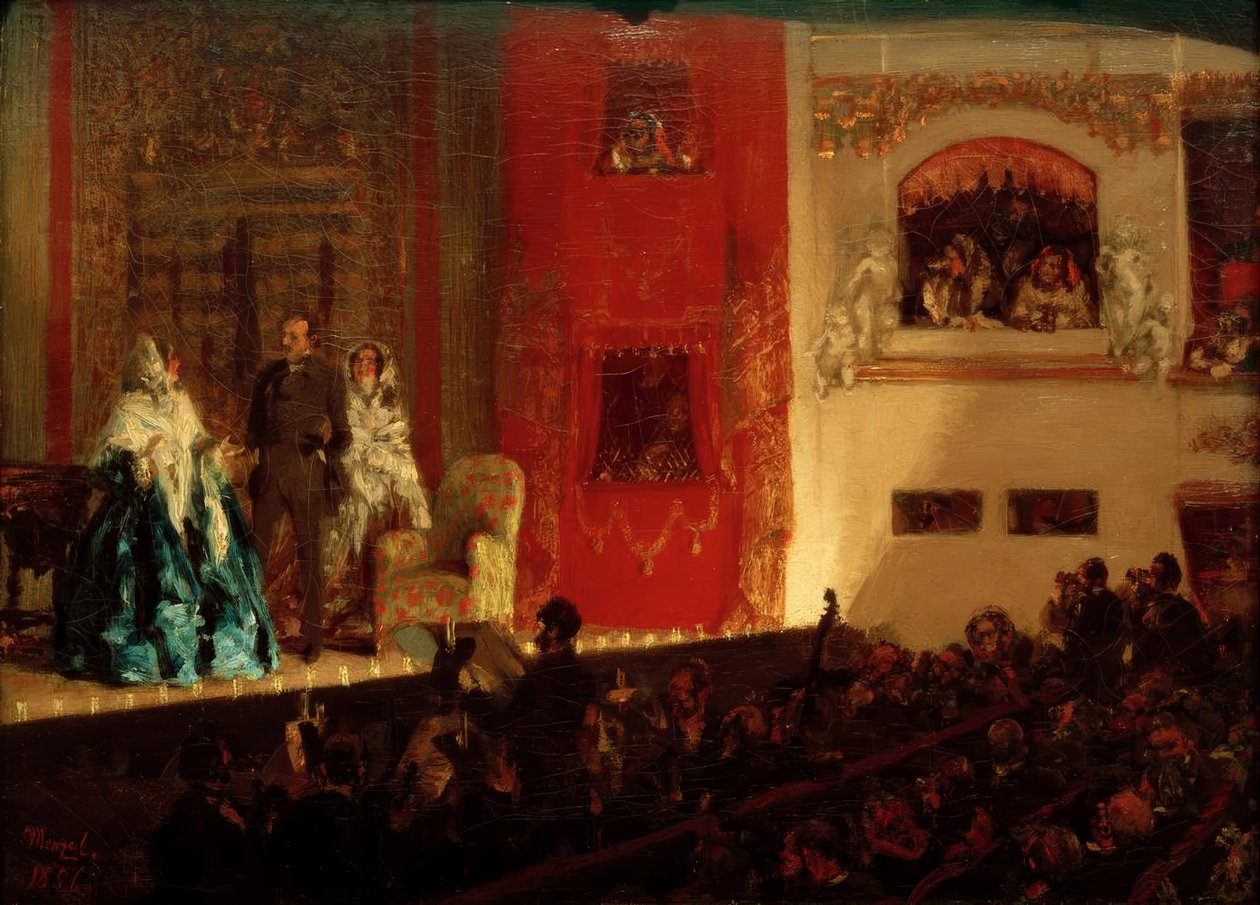 Théâtre du Gymnase à Paris - Adolph Menzel
