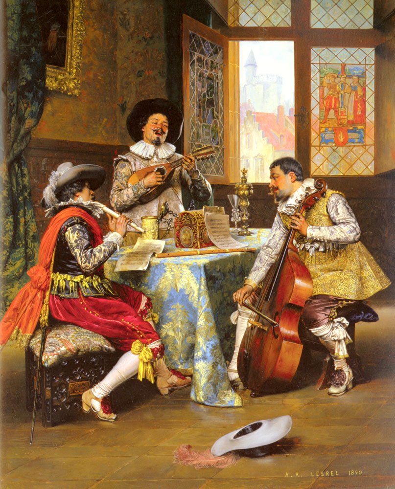 Le Trio Musical - Adolphe-Alexandre Lesrel