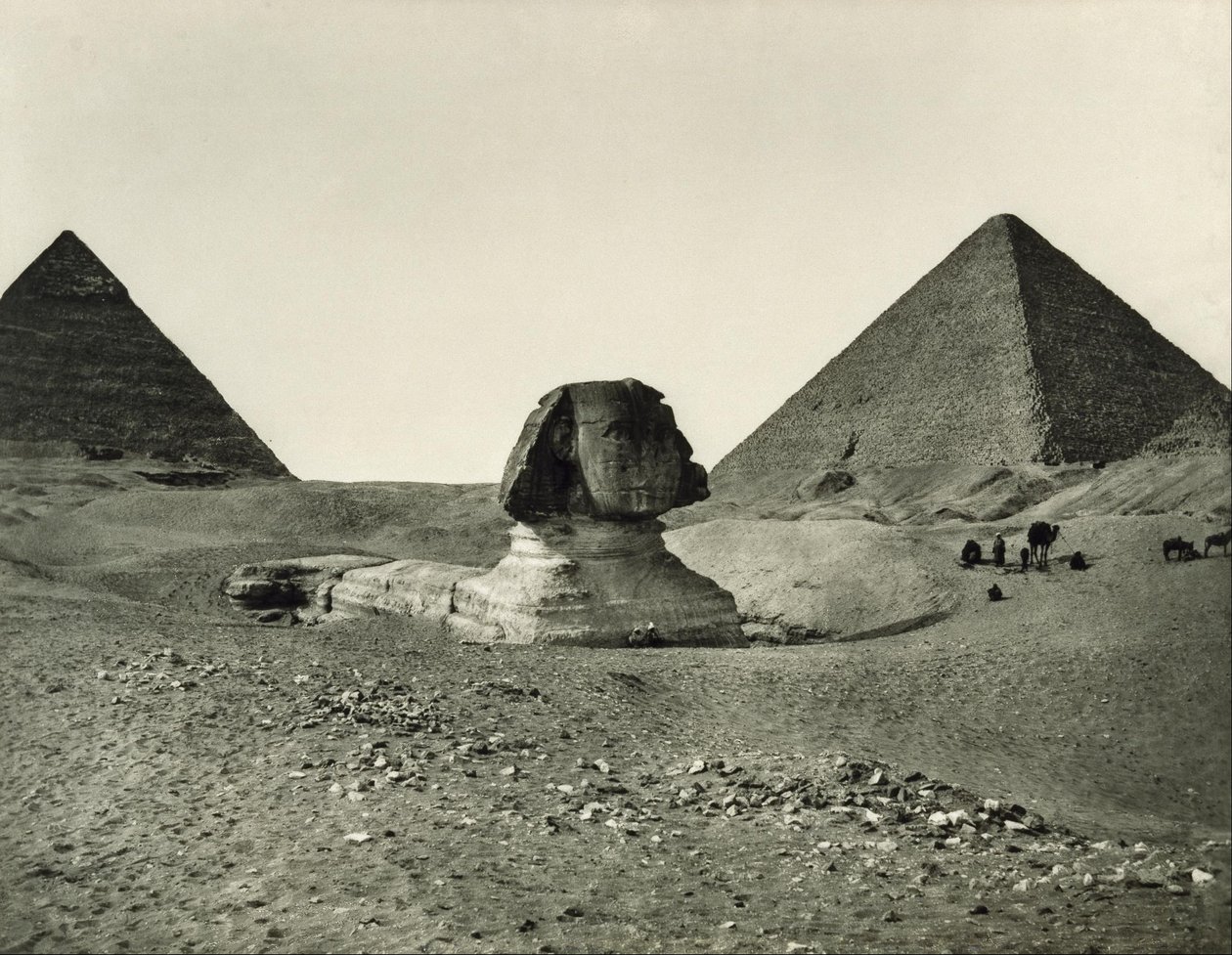 Le Sphinx et les Pyramides - Adolphe Braun