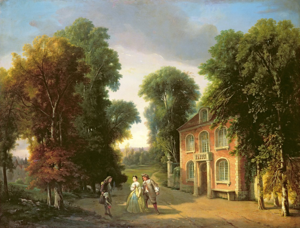 Une scène de Georges Dandin de Molière (1622-73) 1852 - Adolphe Mirecourt