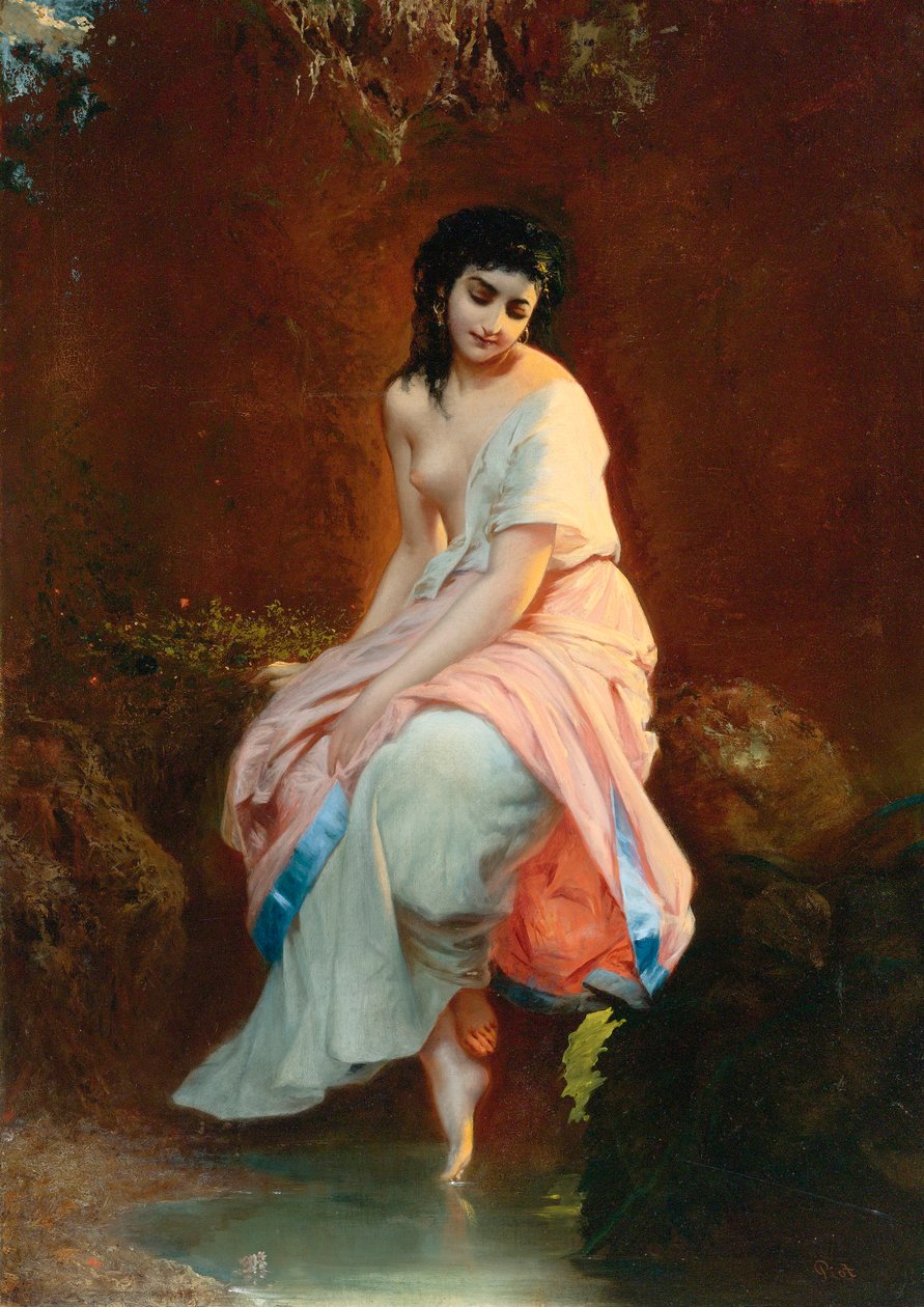 Le baigneur - Etienne Adolphe Piot