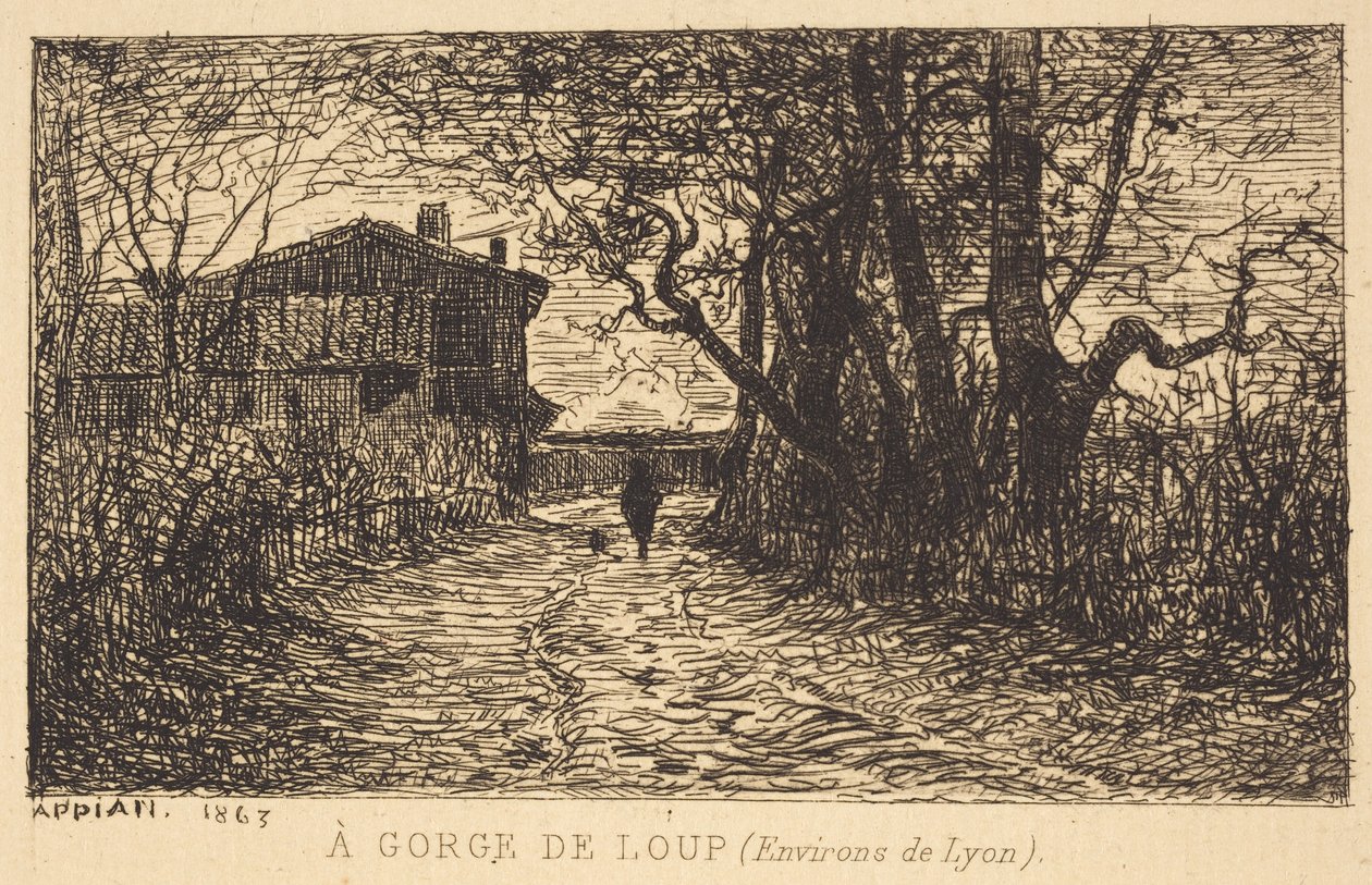Une gorge à Loup - Adolphe Appian