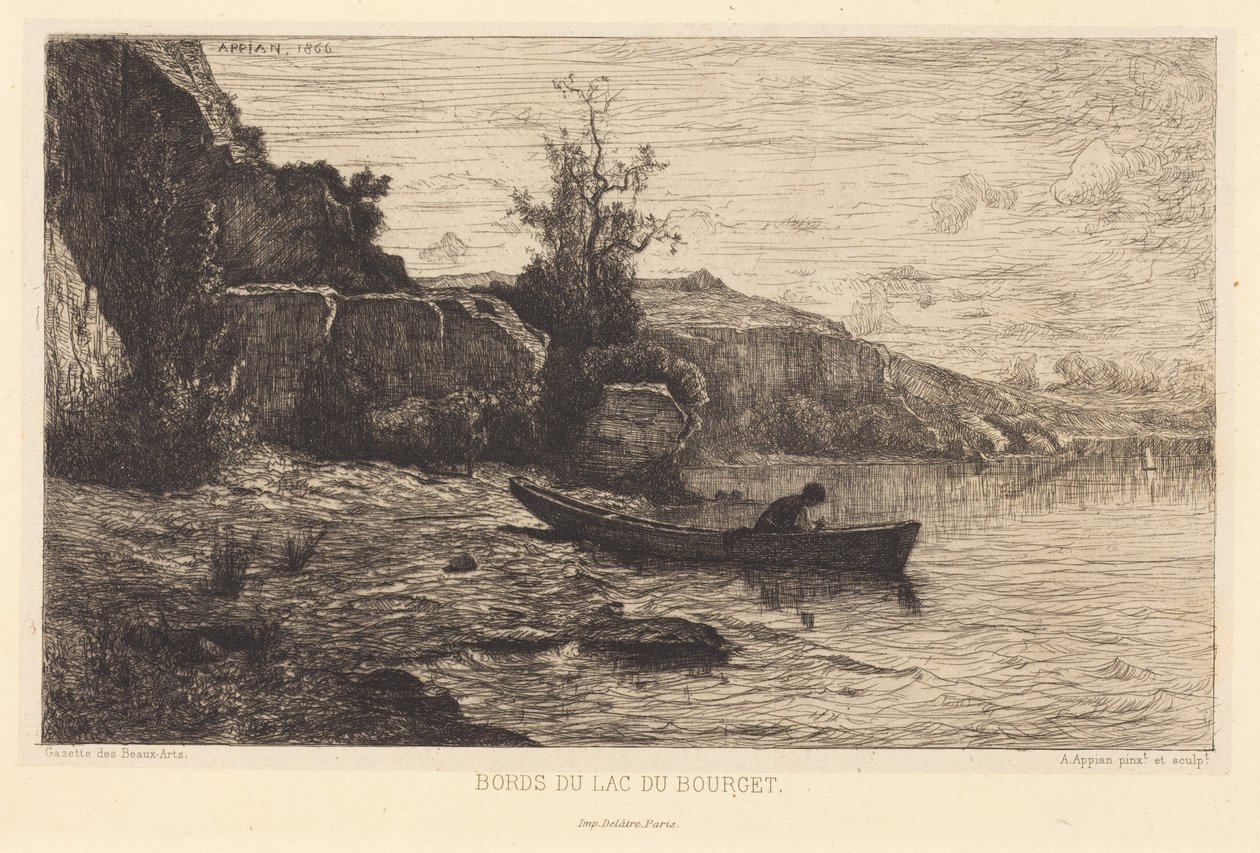 Bords du lac du Bourget - Adolphe Appian