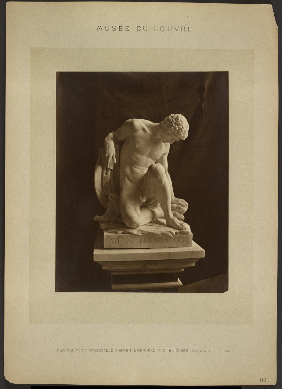 [Dying Gladiator by Julien, Musée du Louvre] - Adolphe Braun