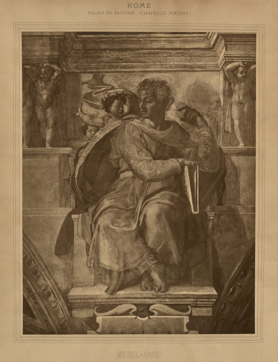 Rome - Palais du Vatican - Chapelle Sixtine, Michel-Ange - Adolphe Braun