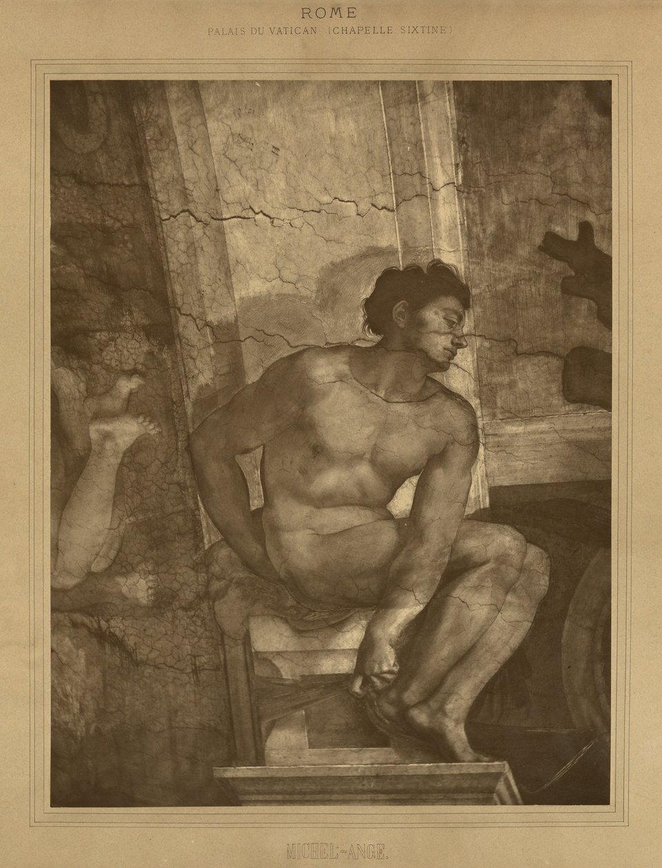 Rome - Palais du Vatican, Chapelle Sixtine, Michel-Ange - Adolphe Braun