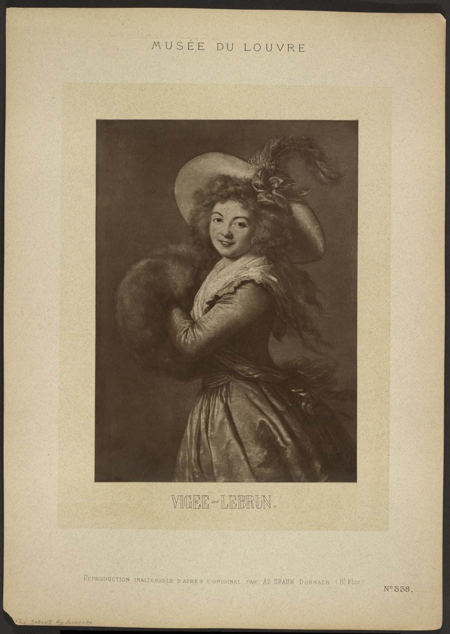 [Self-portrait by Vigee-Lebrun, Musée du Louvre] - Adolphe Braun