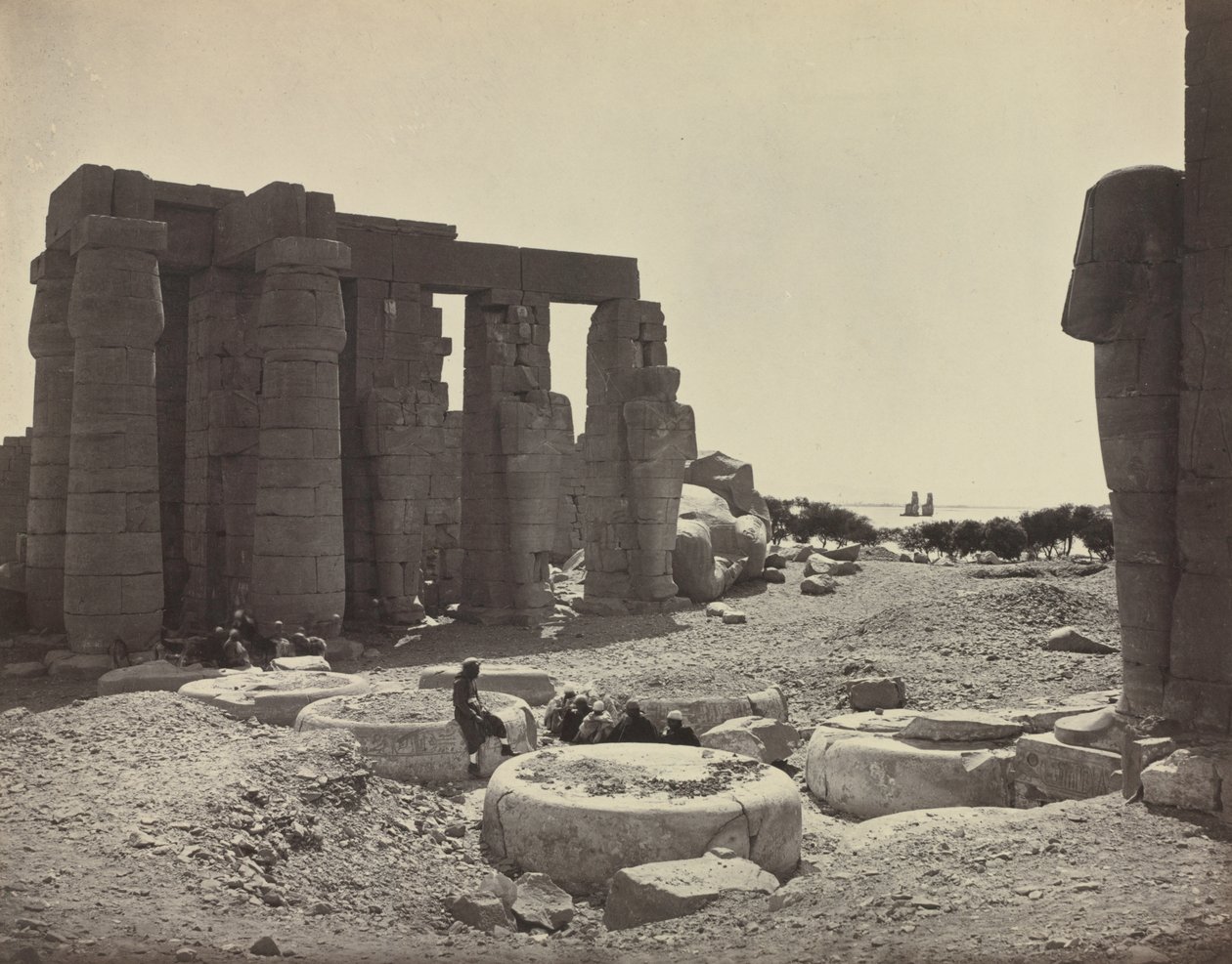 Le Ramesseum, Thèbes - Adolphe Braun
