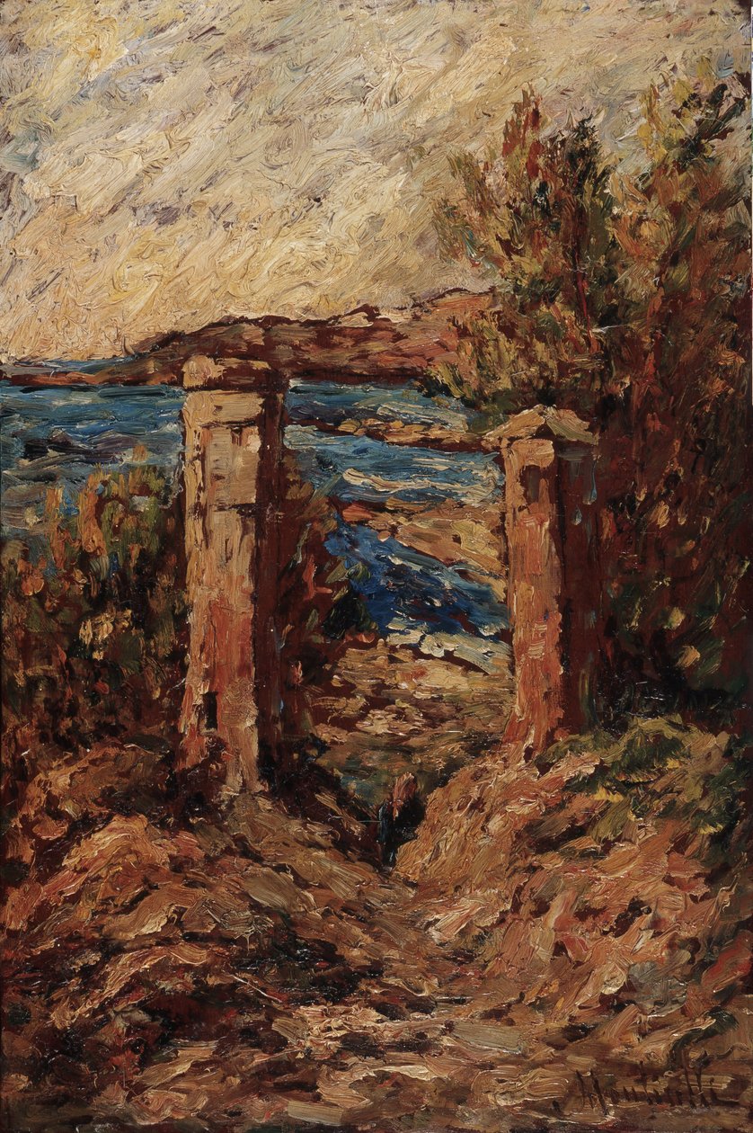 Portail de Cassis, Paysage au bord de la mer Peinture d