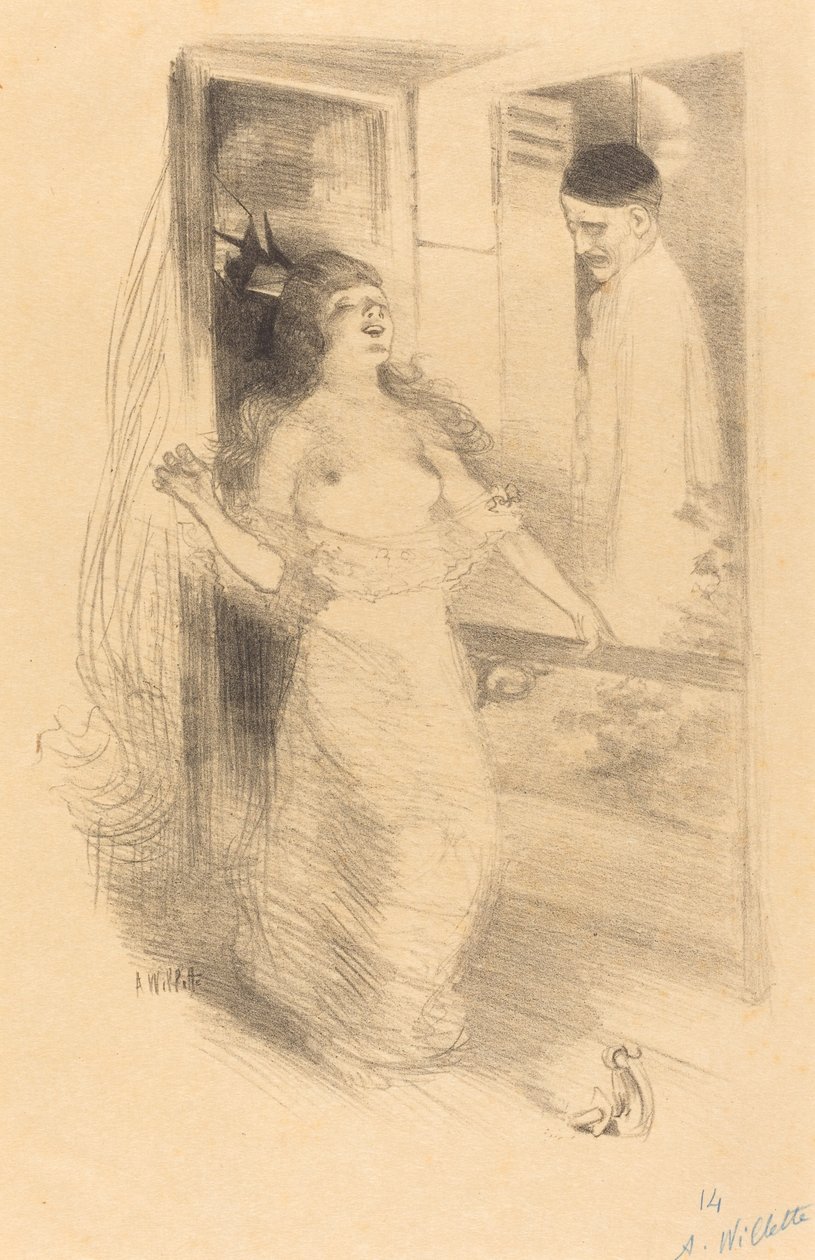 Clown pendu (Pierrôt pendu) - Adolphe Leon Willette