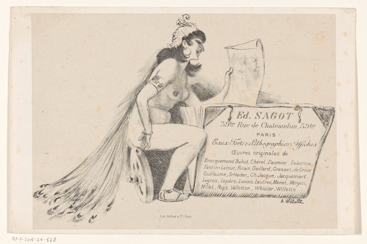 Carte de visite du marchand d