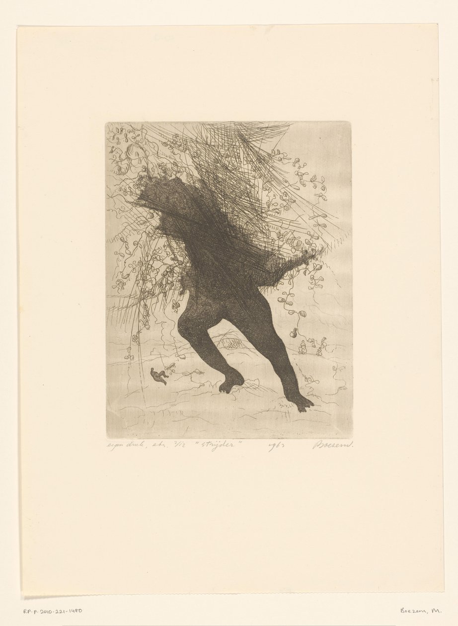 Soldat blessé bandant son pied - Adolphe Mouilleron