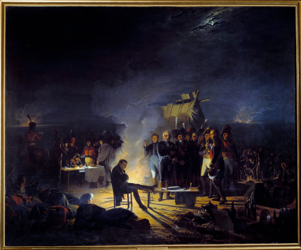 Bivouac de Napoléon Ier sur le champ de bataille de Wagram (5-6 juillet - Adolphe Roehn
