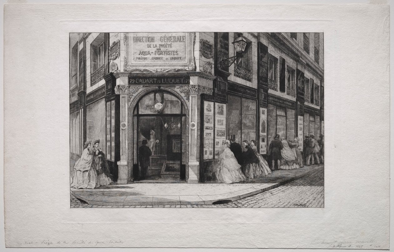 Siège de la Société des Aquafortistes - Adolphe Théodore Jules Martial Potémont