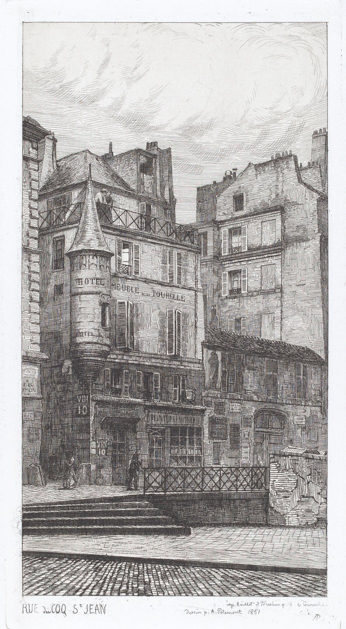 Rue du Coq St. Jean - Adolphe Théodore Jules Martial Potémont