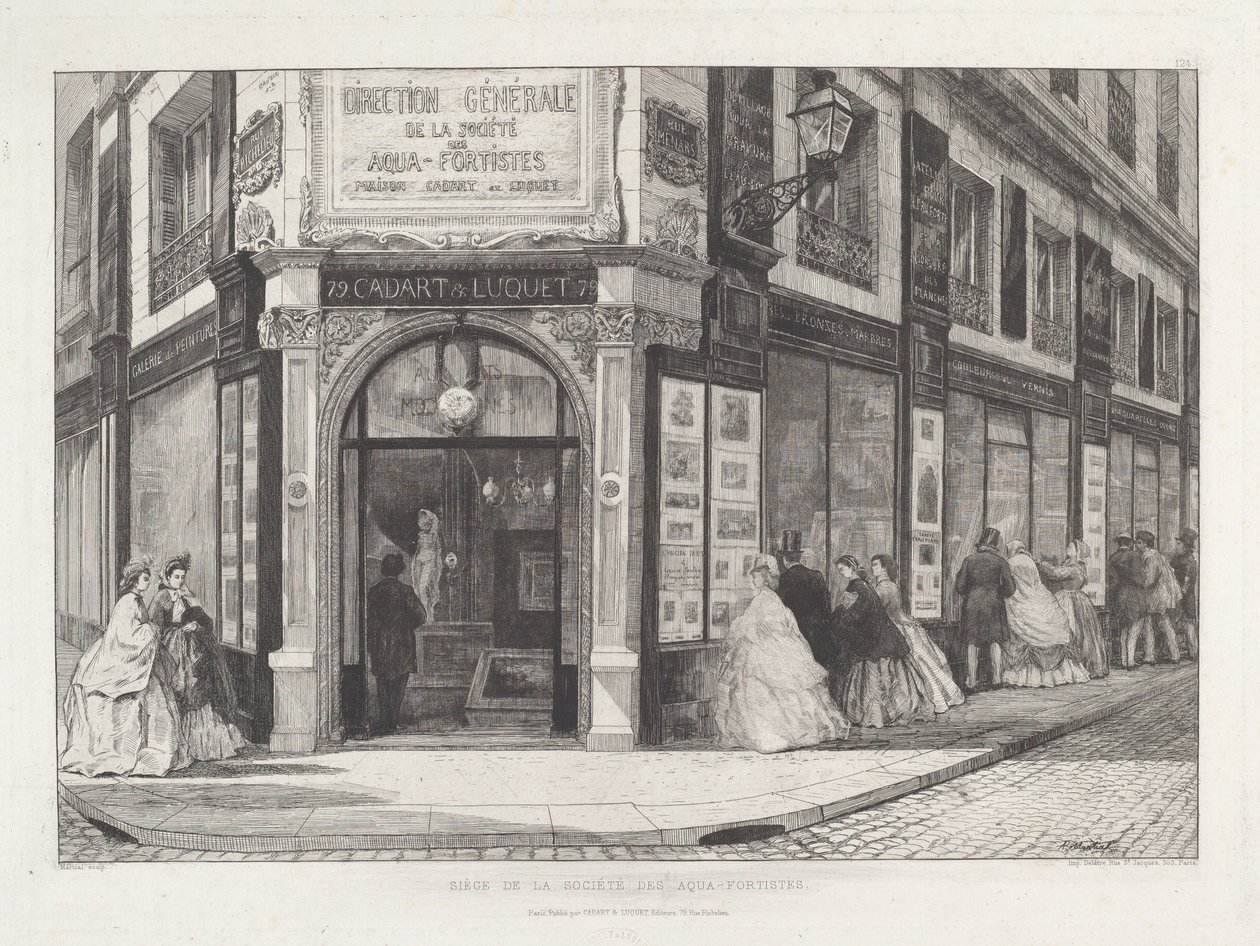 Siège de la Société des Aquafortistes - Adolphe Théodore Jules Martial Potémont