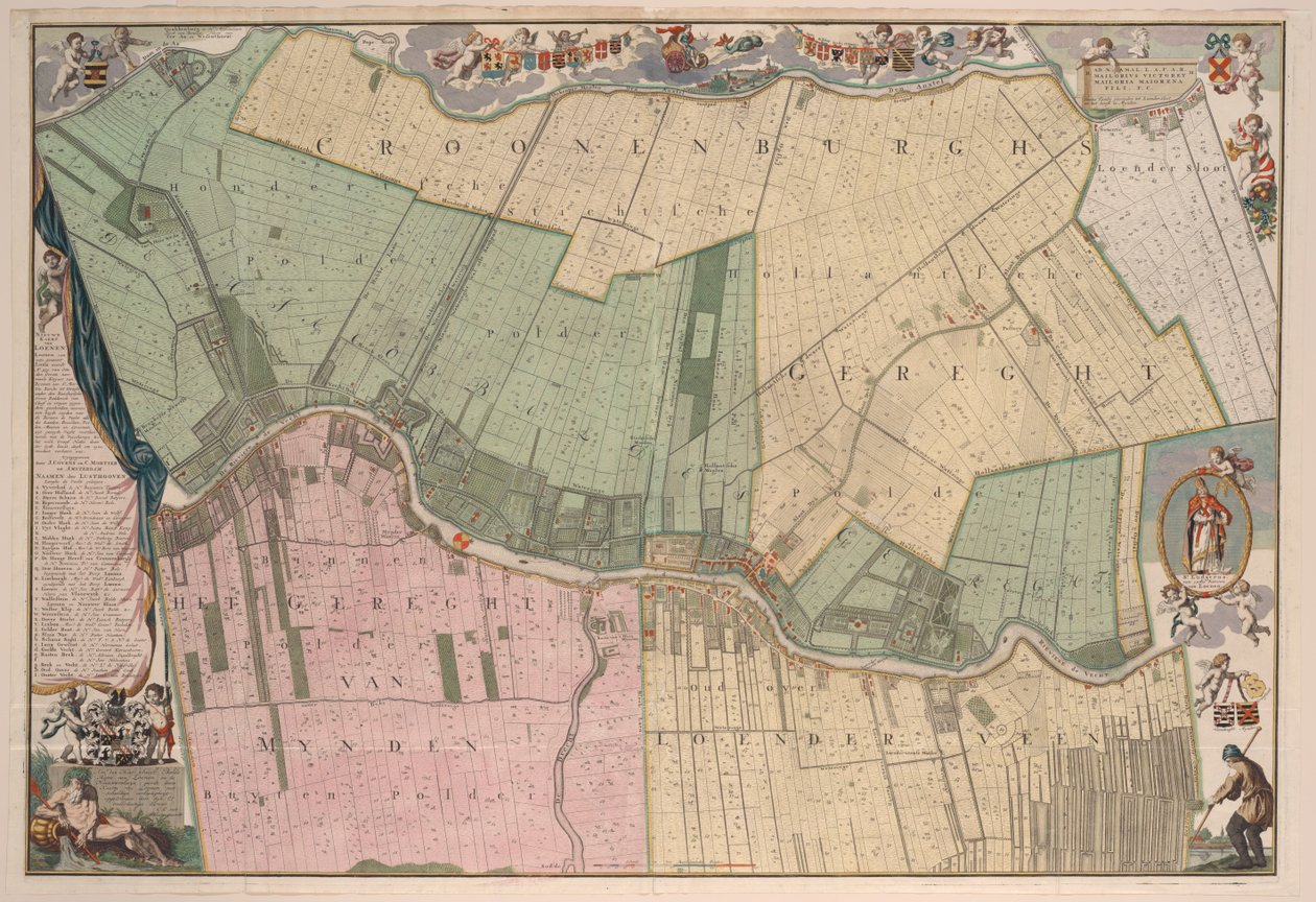 Nouvelle carte de Mynden et de Loosdrecht - Adriaan van der Laan